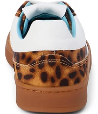 Matisse Quincy Leopard Print Calf Hair Lace Up Sneakers