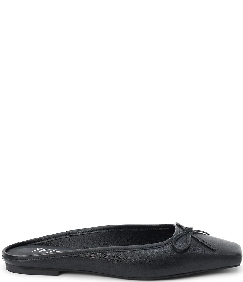 Matisse Remy Leather Square Toe Bow Mules