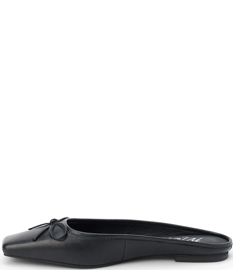 Matisse Remy Leather Square Toe Bow Mules