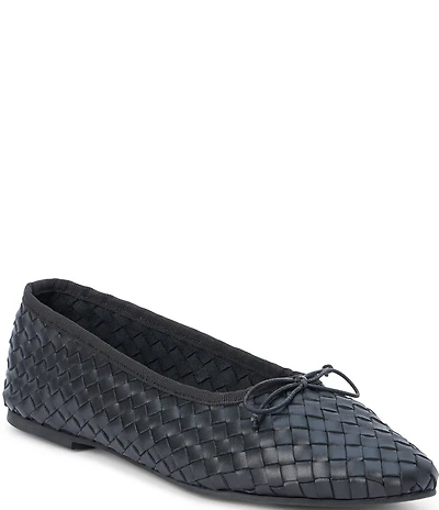 Matisse Smith Woven Leather Ballet Bow Flats