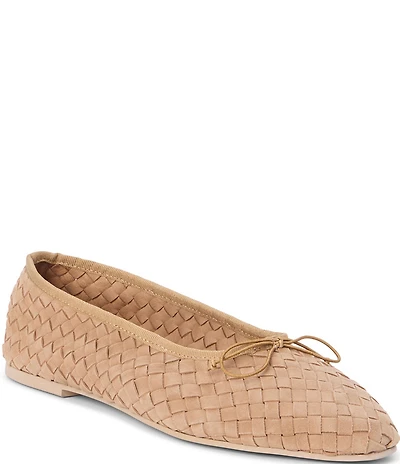 Matisse Smith Woven Suede Ballet Bow Flats