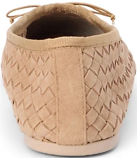 Matisse Smith Woven Suede Ballet Bow Flats