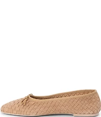Matisse Smith Woven Suede Ballet Bow Flats