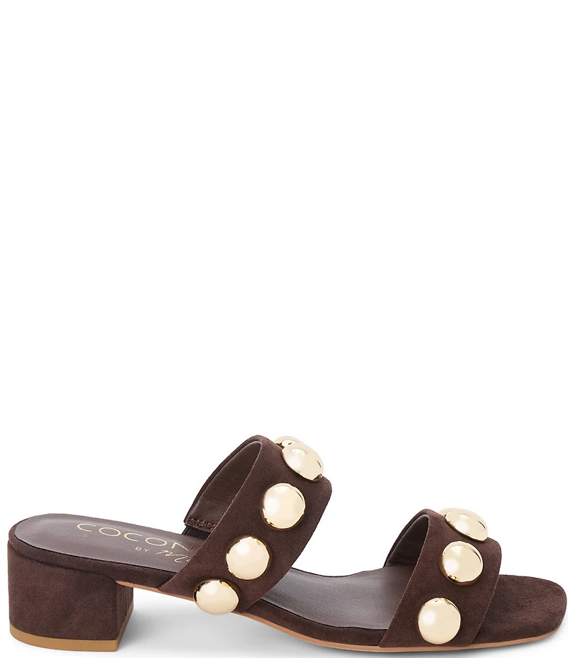 Matisse Venus Suede Fabric Dome Ornament Dress Slide Sandals