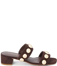 Matisse Venus Suede Fabric Dome Ornament Dress Slide Sandals
