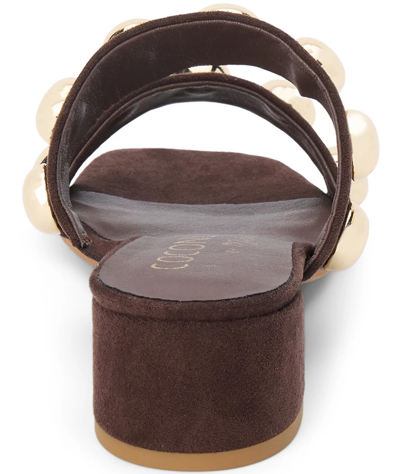 Matisse Venus Suede Fabric Dome Ornament Dress Slide Sandals