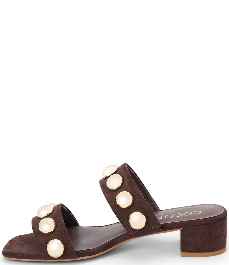 Matisse Venus Suede Fabric Dome Ornament Dress Slide Sandals