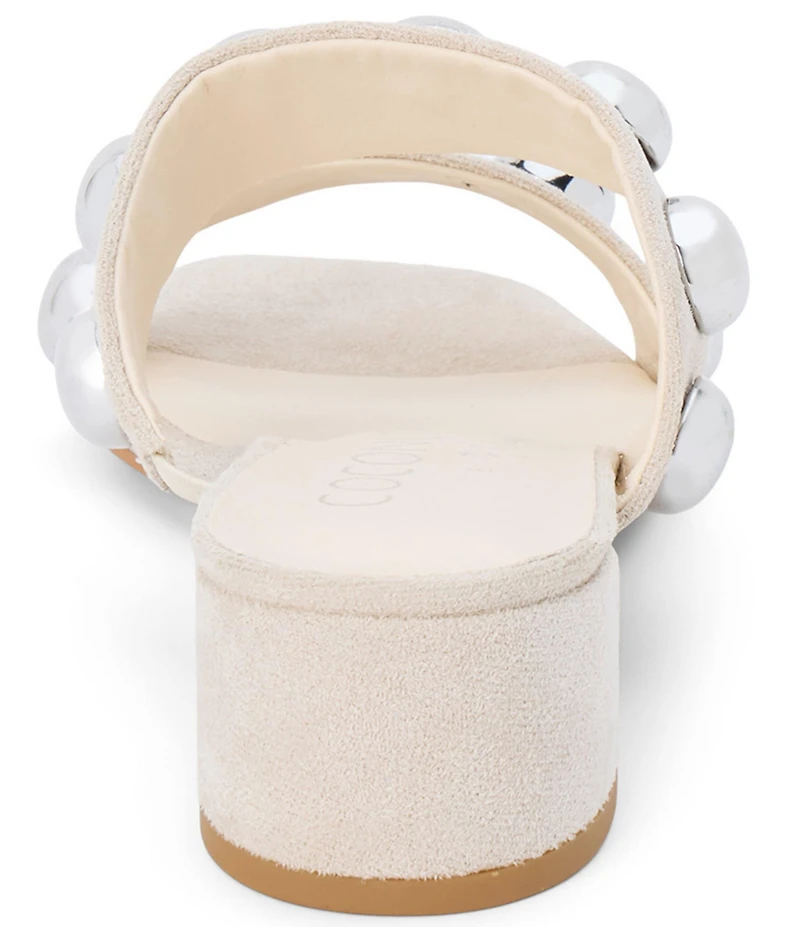 Matisse Venus Suede Fabric Dome Ornament Dress Slide Sandals