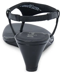 Matisse Westport Leather Slingback Thong Wedge Sandals