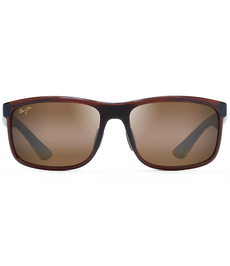 Maui Jim Unisex Huelo 58mm PolarizedPlus2® Rectangle Sunglasses