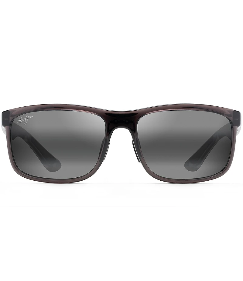 Maui Jim Unisex Huelo 58mm PolarizedPlus2® Rectangle Sunglasses