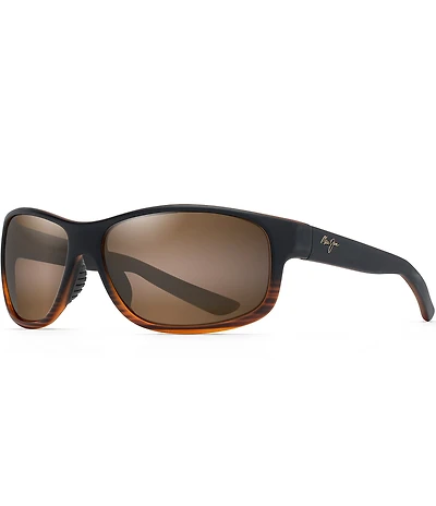 Maui Jim Kaiwi Channel 62mm PolarizedPlus2® Wrap Sunglasses