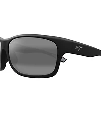 Maui Jim Men's Ano Nui Polarized Plus 2 63mm Rectangle Wrap Sunglasses