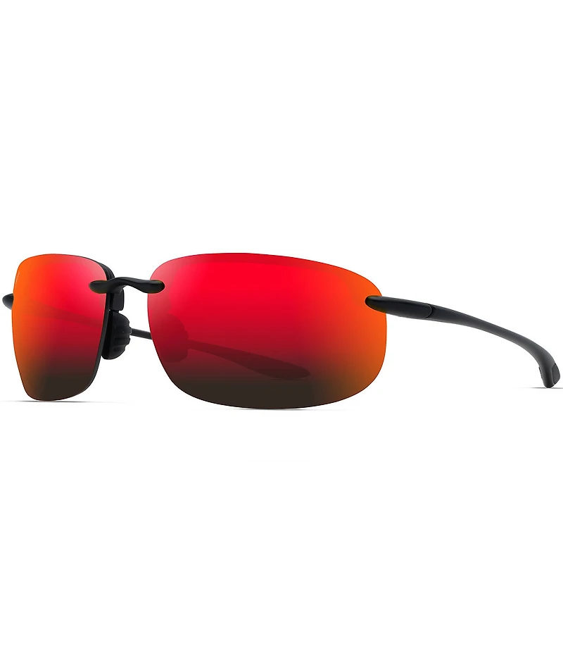 Maui Jim Men's Ho'okipa XL PolarizedPlus2® 67mm Oval Sunglasses