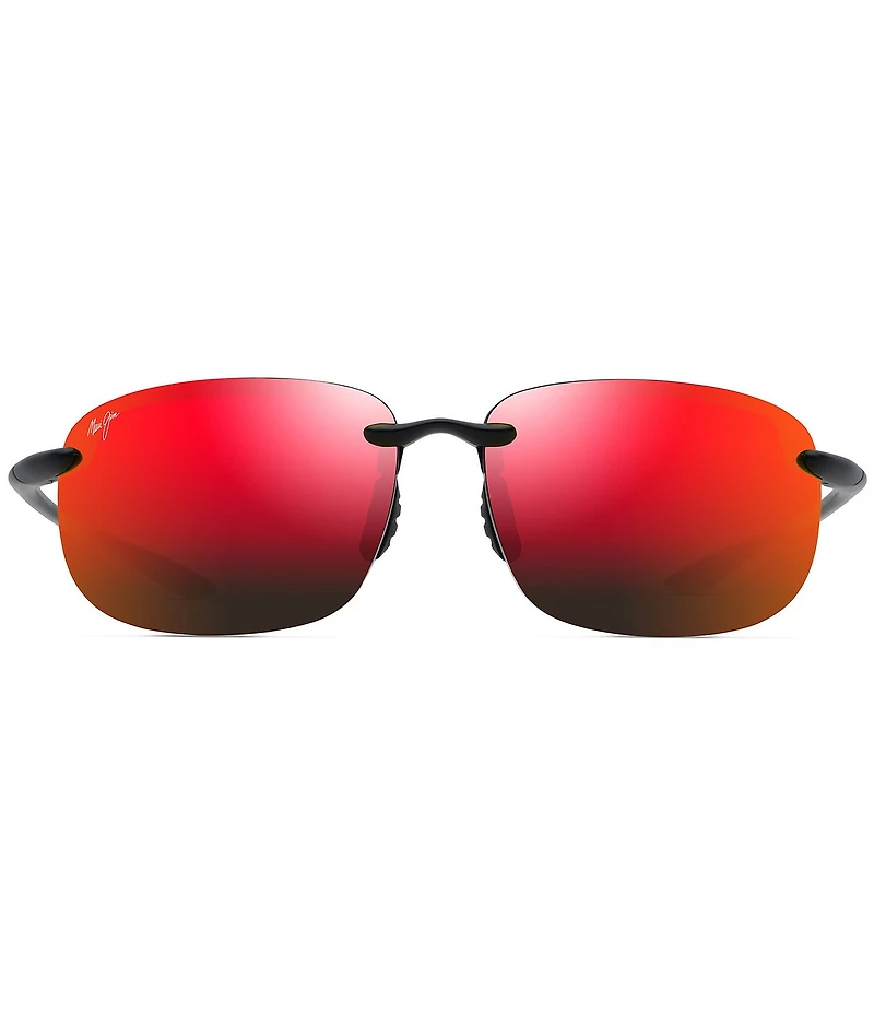 Maui Jim Men's Ho'okipa XL PolarizedPlus2® 67mm Oval Sunglasses