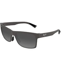 Maui Jim Men's Hoopili Polarized Plus 2 58mm Rectangle Sunglasses
