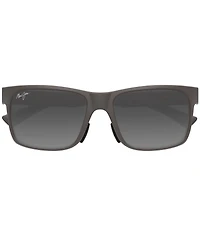 Maui Jim Men's Hoopili Polarized Plus 2 58mm Rectangle Sunglasses