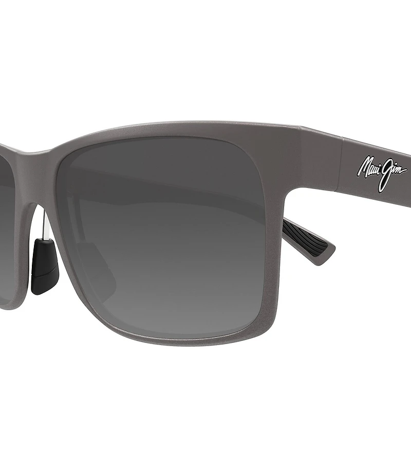 Maui Jim Men's Hoopili Polarized Plus 2 58mm Rectangle Sunglasses