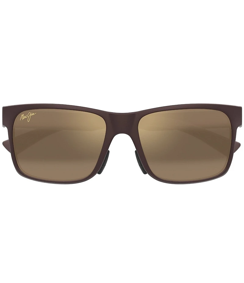 Maui Jim Men's Hoopili Polarized Plus 2 58mm Rectangle Sunglasses