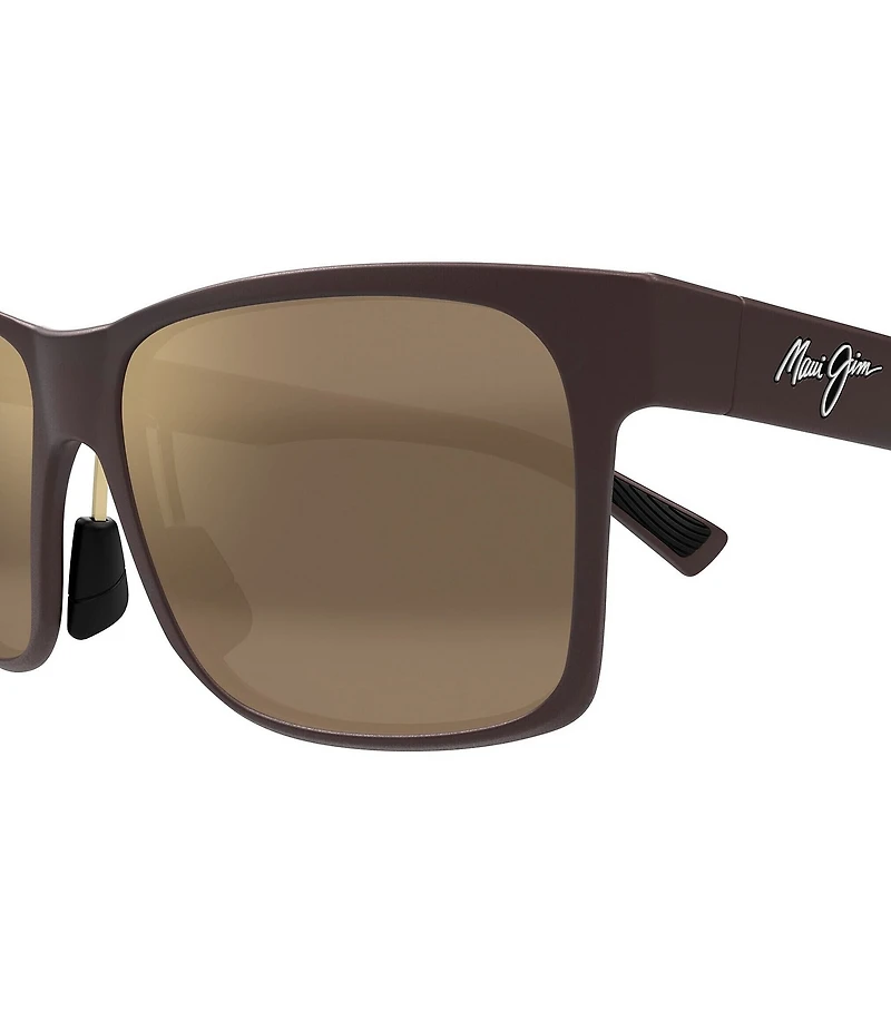Maui Jim Men's Hoopili Polarized Plus 2 58mm Rectangle Sunglasses