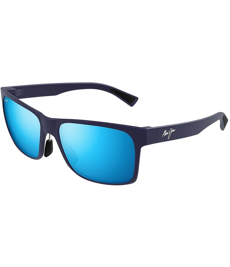 Maui Jim Men's Hoopili Polarized Plus 2 58mm Rectangle Sunglasses