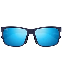 Maui Jim Men's Hoopili Polarized Plus 2 58mm Rectangle Sunglasses