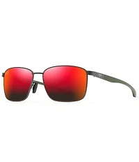 Maui Jim Men's Ka'ala PolarizedPlus2® Square 58mm Sunglasses