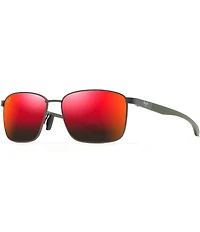 Maui Jim Men's Ka'ala PolarizedPlus2® Square 58mm Sunglasses