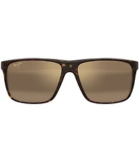 Maui Jim Men's Lehopulu 58mm Polarized Rectangle Sunglasses