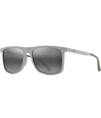 Maui Jim Men's Makamae PolarizedPlus2® 56mm Square Sunglasses