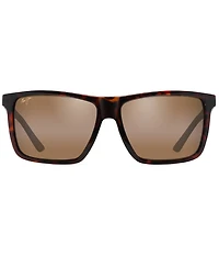 Maui Jim Men's Mamalu Bay PolarizedPlus2® 59.5mm Square Sunglasses