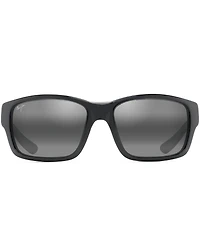 Maui Jim Men's Mangroves PolarizedPlus2® Wrap 60mm Sunglasses