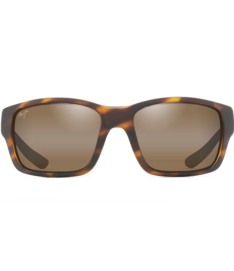 Maui Jim Men's Mangroves PolarizedPlus2® Wrap Tortoise 60mm Sunglasses