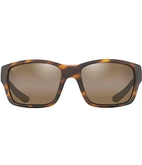 Maui Jim Men's Mangroves PolarizedPlus2® Wrap Tortoise 60mm Sunglasses
