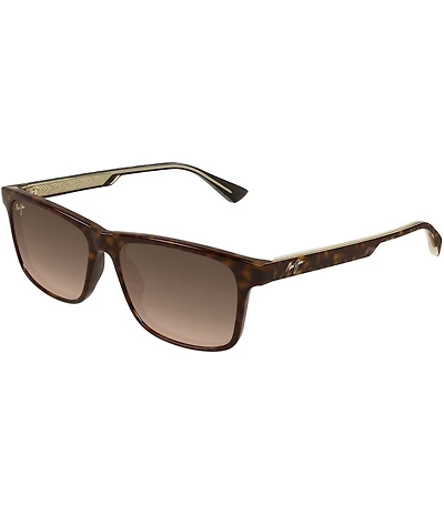 Maui Jim Men's Okina Polarized Plus 2 55mm Rectangle Sunglasses