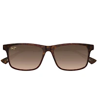 Maui Jim Men's Okina Polarized Plus 2 55mm Rectangle Sunglasses