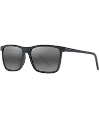 Maui Jim Men's One Way 55mm Rectangular Striped Polarized Sunglasses