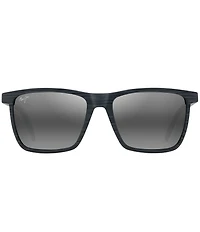 Maui Jim Men's One Way 55mm Rectangular Striped Polarized Sunglasses