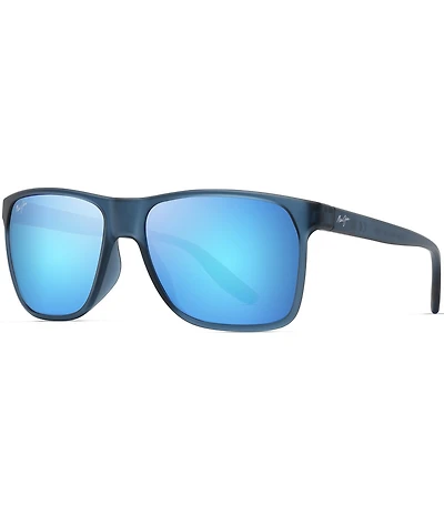 Maui Jim Men's Pailolo PolarizedPlus2® 58.5mm Square Mirrored Sunglasses