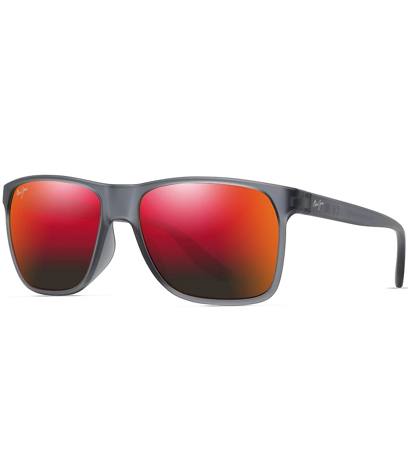 Maui Jim Men's Pailolo PolarizedPlus2® 58.5mm Square Mirrored Sunglasses
