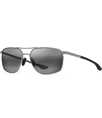 Maui Jim Men's Rectangular Puu Kukui Polarized Sunglasses