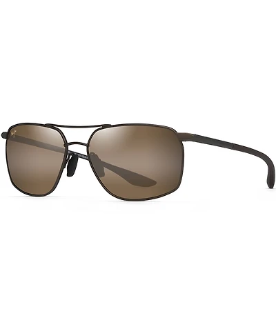 Maui Jim Men's Rectangular Puu Kukui Polarized Sunglasses