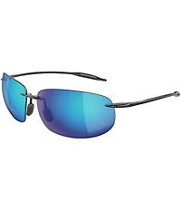 Maui Jim Unisex Breakwall PolarizedPlus2 64mm Rectangle Sunglasses
