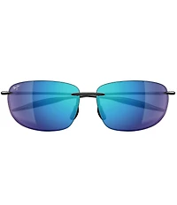 Maui Jim Unisex Breakwall PolarizedPlus2 64mm Rectangle Sunglasses