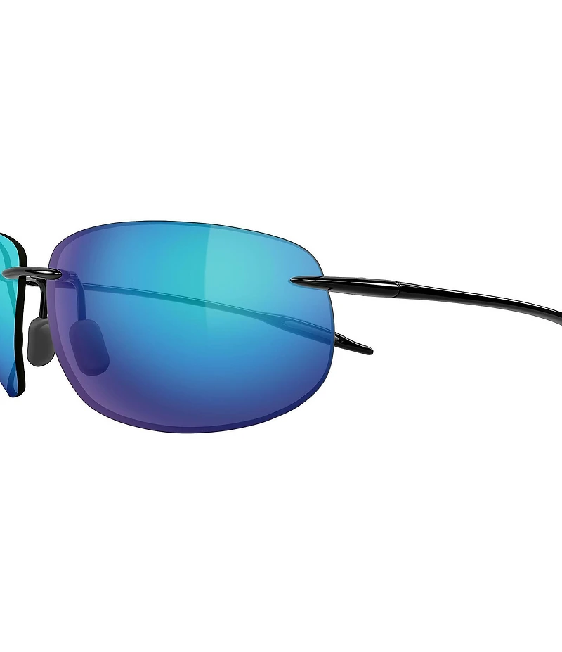 Maui Jim Unisex Breakwall PolarizedPlus2 64mm Rectangle Sunglasses