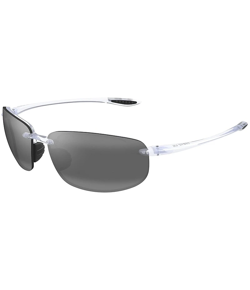 Maui Jim Unisex Hookipa Polarized Plus 2 64mm Rectangle Wrap Sunglasses