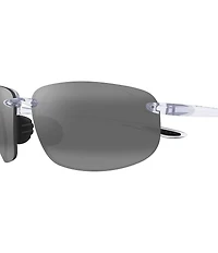 Maui Jim Unisex Hookipa Polarized Plus 2 64mm Rectangle Wrap Sunglasses