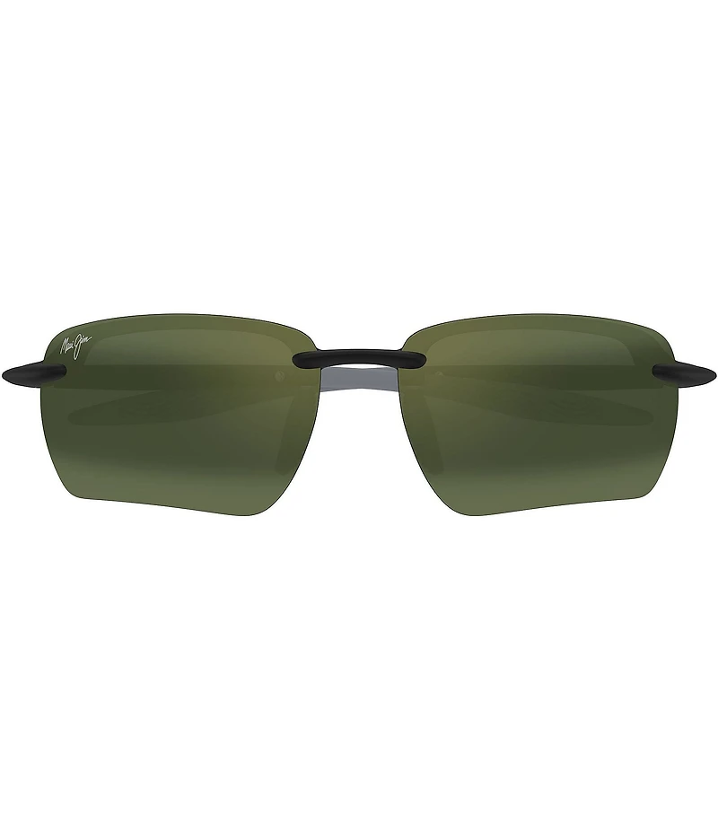 Maui Jim Unisex Hookipa Ultra G Polarized Plus 2 65mm Rectangle Wrap Sunglasses
