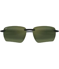 Maui Jim Unisex Hookipa Ultra G Polarized Plus 2 65mm Rectangle Wrap Sunglasses
