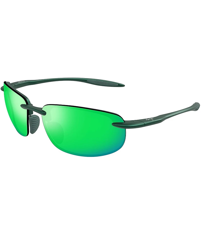 Maui Jim Unisex Hookipa Ultra Polarized Plus 2 63mm Rectangle Wrap Sunglasses